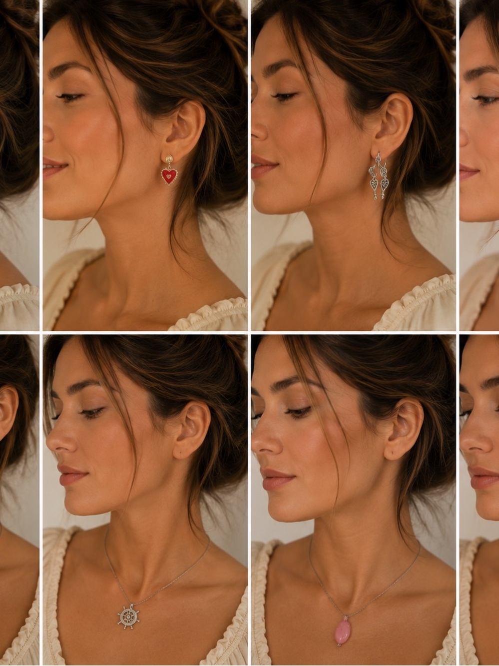 Vintage collection of earring and jewelry